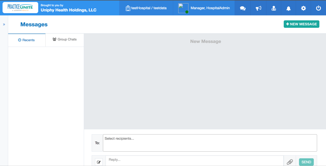 PracticeUnite messaging