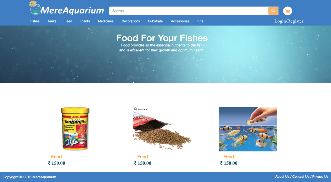 MereAquarium product feed